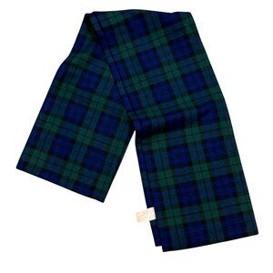 Vintage Pendleton Mens Wool Scarf 79" Green Blue Tartan
